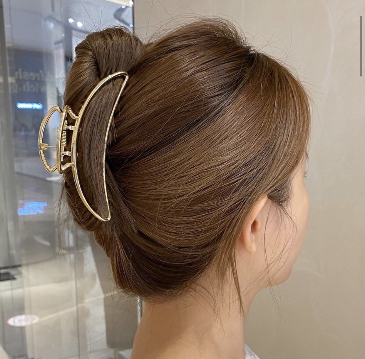 Cold style temperament hair large metal grip clip color plating sweet fairy hair grip Korean style ins female hair accessories_voghion.com