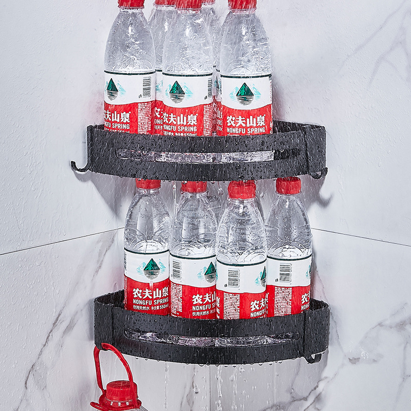 Cross-border dedicated space aluminum bathroom bathroom bathroom triangle storage rack corner storage rack wall hanging