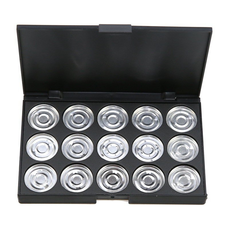 15 color makeup box eye shadow plate DIY beauty makeup box aluminum plate empty box Concealer Foundation lipstick travel portable cross-border