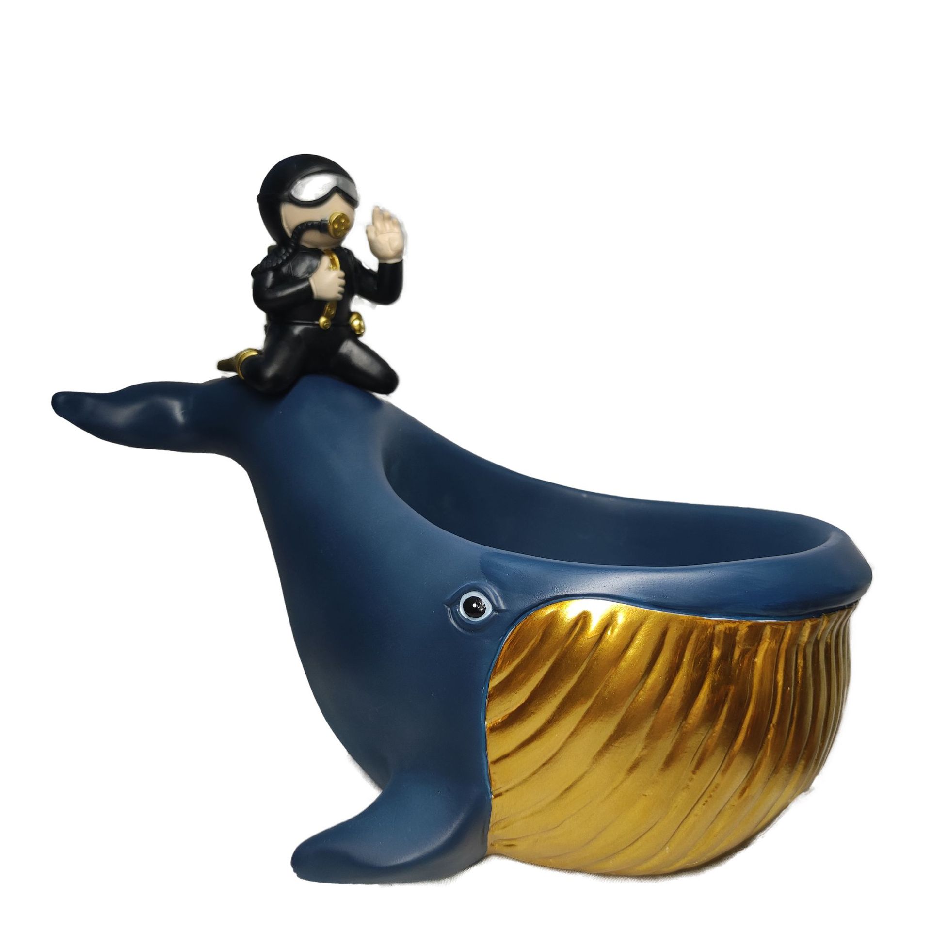 Creative Diver Fruit Plate Ornaments Key Storage Box Candy snack Plate Nordic Entrance Living Room Desktop Decorations