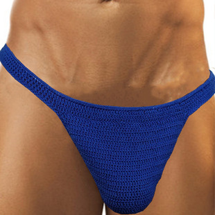 2021 AliExpress Wish Unisex Sexy Ventilated Underwear Handmade Crochet Sunbathing G-string