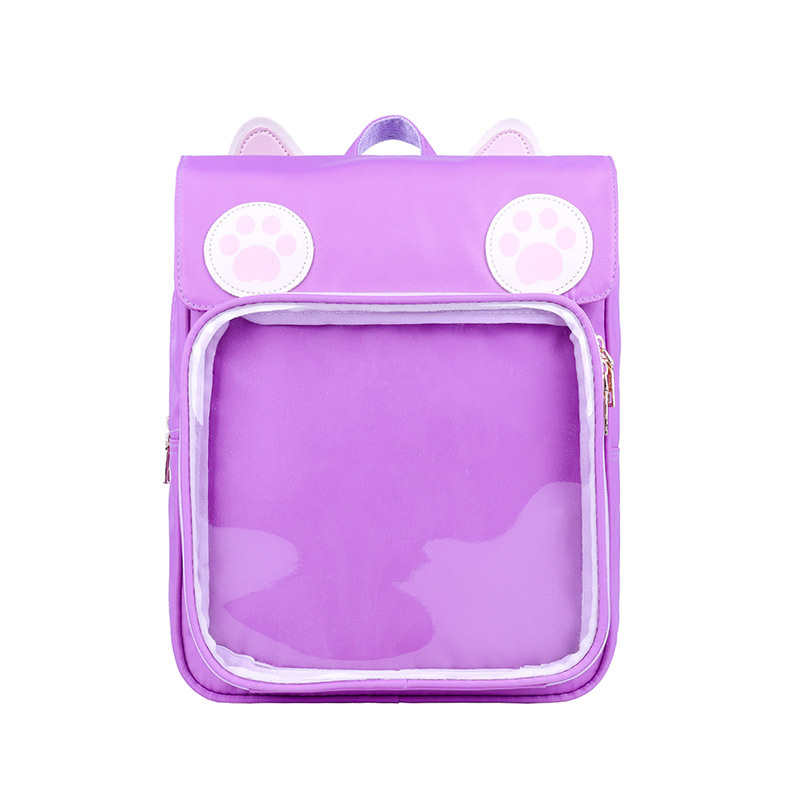 Japanese female junior high school students Korean high school students Mori cute super cute girl backpack transparent schoolbag backpack summer