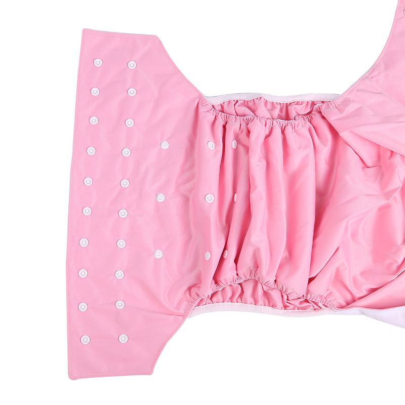Adult snap button cloth diaper washable adjustable old man diaper breathable leak-proof diaper factory direct generation