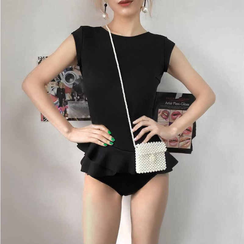 Swimsuit Women's Korean-style Internet Popular ins Sexy Backless Bikini Small Chest Push-up Belly-Covering Slimming Hot Spring Swimsuit