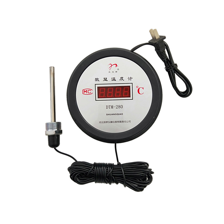 Digital display thermometer industrial digital electronic temperature watchband embedded waterproof probe greenhouse ginger cellar thermometer