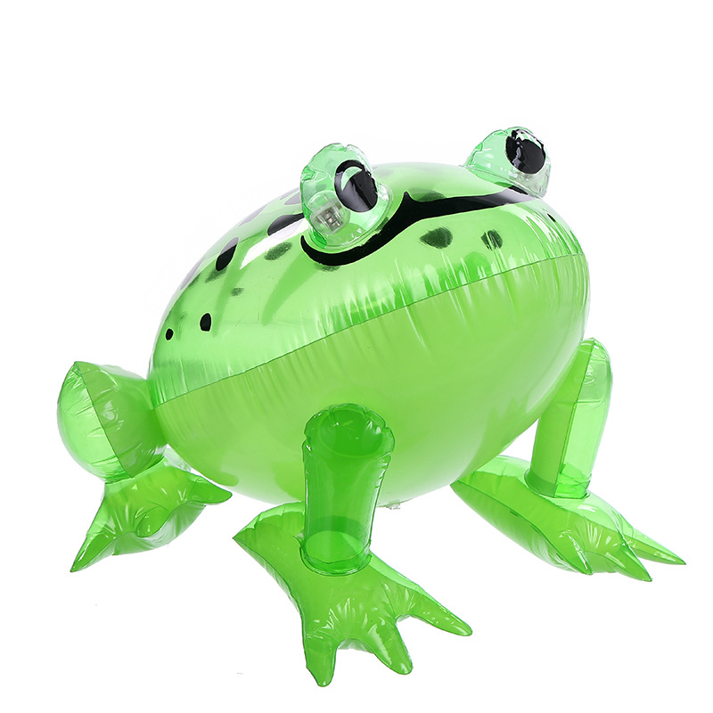 Children's inflatable animal toys children with light with line inflatable PVC material frog night market stall products