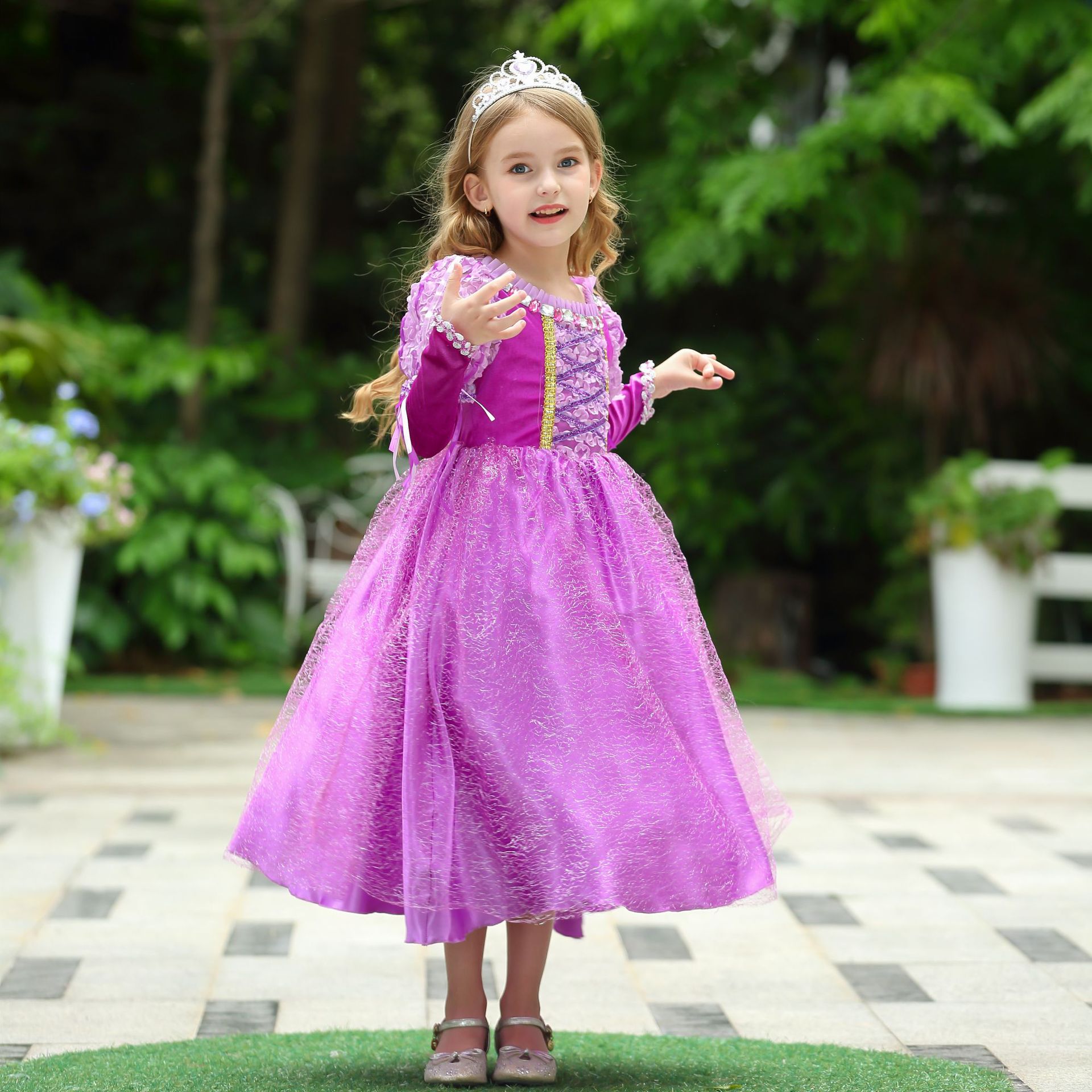 2023 Sophia Dress Dress Girls Dress Frozen 2 Princess Dress Girls Rapunzel