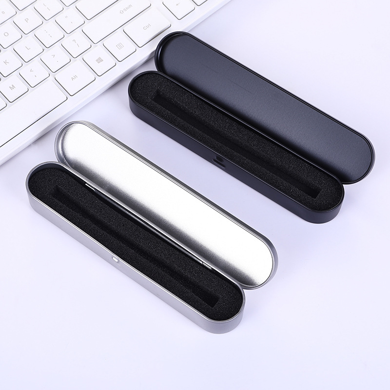 Spot Rectangular Tinplate Pen Case Sign Pen Box Acne Seaweed Tweezers Pencil Case Engraving logo