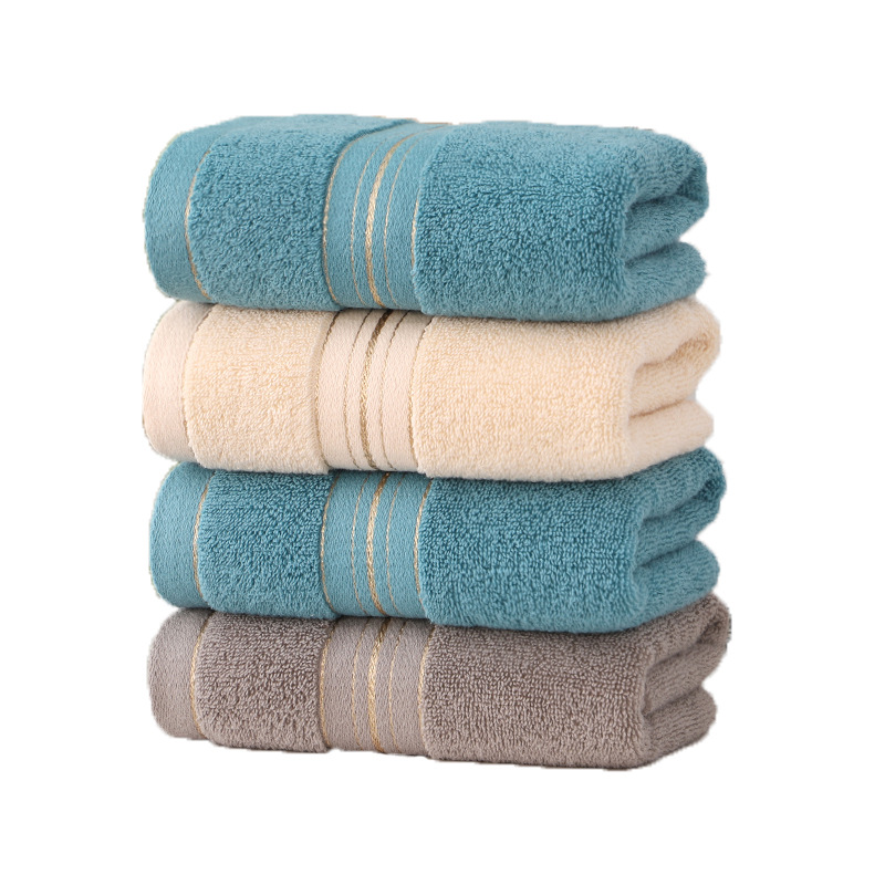 Factory direct pure cotton limit stock towel simple wash face towel lovers return gift logo gift thickened absorbent
