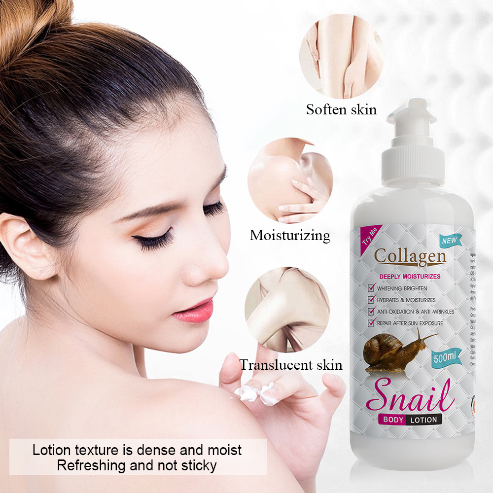 Cross-border snail bone collagen body milk moisturizing brightening body moisturizing lotion wholesale body cream