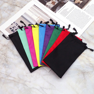 Factory wholesale drawstring sunglasses bag diving material waterproof sunglasses various colors cloth bag printable LOGO
