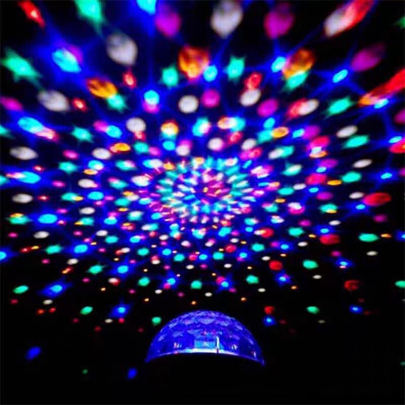 L-740 Bluetooth audio Christmas projection lights stage lights LED colorful lights KTV colorful lights rotating small Magic Ball
