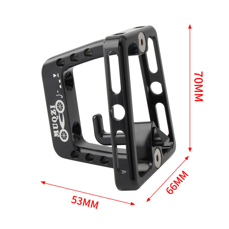 Muqzi 折りたたみ自転車フロントラック小さな布キャリアフロントバッグサポートブラケットアウトドアスポーツサイクリング装飾アクセサリー|undefined