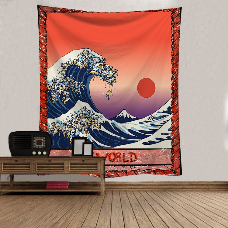 Factory direct foreign trade supply Net red explosive hanging cloth psychedelic tarot decorative Tapestry bedroom study background cloth