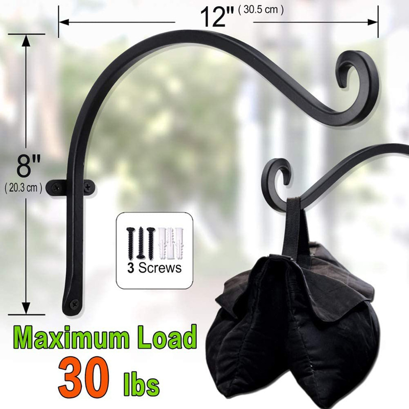 Gardening Hook Flower Rack Balcony Garden Hanging Flower Rack Hook Hanging Small Electric Light Home Outdoor Amazon Cross-border Explosions