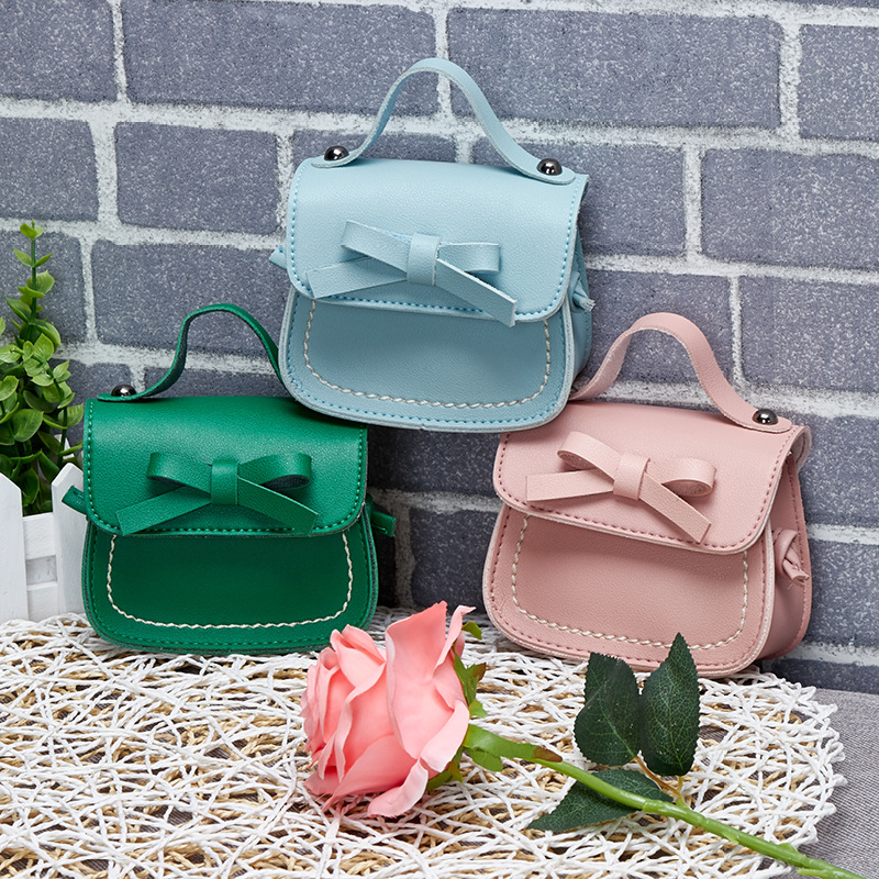 2020 Summer new girls shoulder bag Korean fashion mini bow personality children mini backpack wholesale