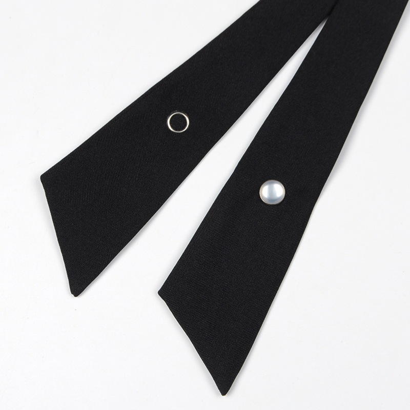 ins Student JK Uniform Collar Flower Korean Style British Men's and Women's Business Wear Bow Girl's Cross Bow Tie