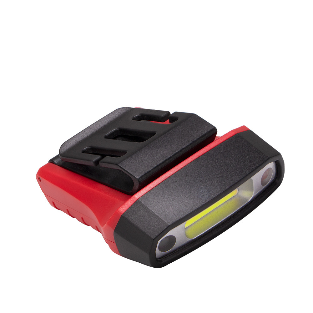 Cross-border new COB cap clip lamp with strong induction headlight can rotate 180 degrees built-in USB charging induction lamp