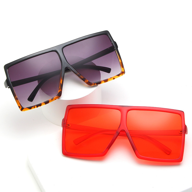 amazon2020 cross-border European and American ins large frame trendy men's sunglasses box metal hinge 17059 sunglasses women