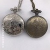 Vintage Pocket Watch Flip Cover Men's and Women's Neutral Pocket Watch Hollow-out locomotive Quartz Creative Hanging Watch Exquisite Carved