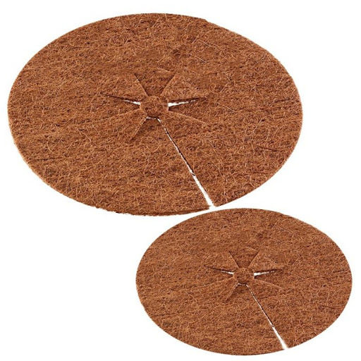 Needle Punched Round Brown Film Flower Pot Shade Mat Tree Fence Mat Anti-Grass Mat Flower Pot Dust-proof Decorative Mat