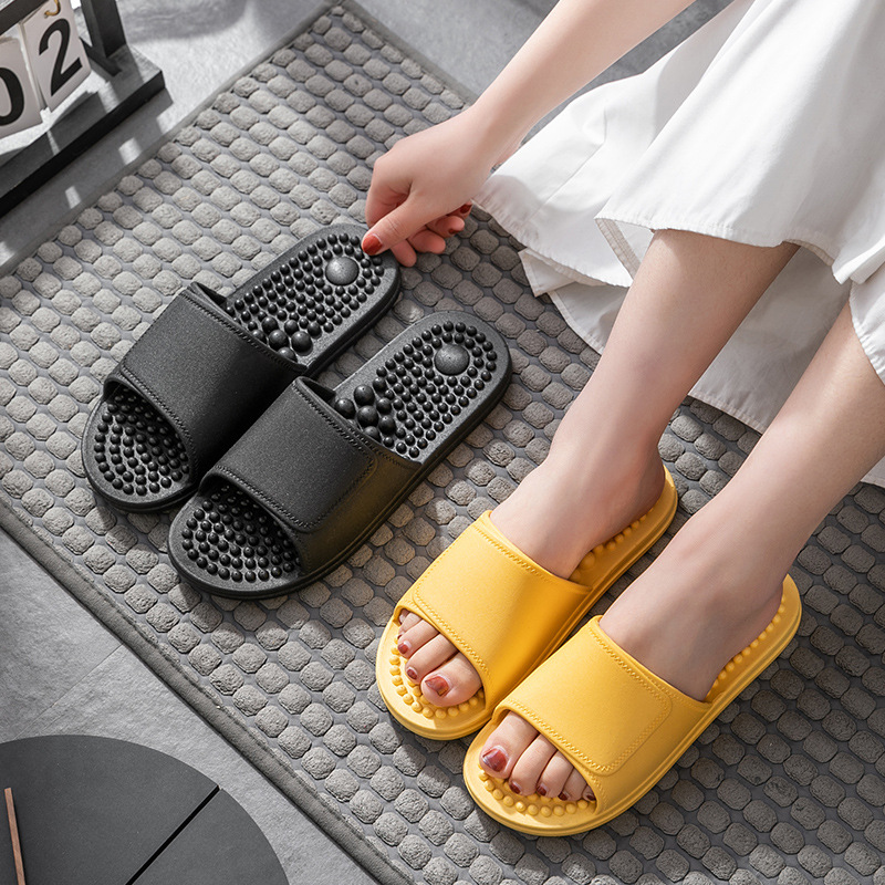 Women's summer couple Men's non-slip soft bottom home indoor wear-resistant bathroom hotel massage slippers New