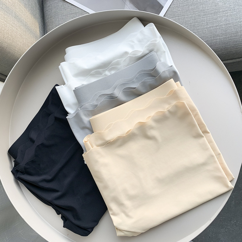 New High Waist Anti-Dusk Safety Pants Women's Plus Size Ice Silk Seamless Three-Point Bottoming Shorts Summer Boxer Briefs