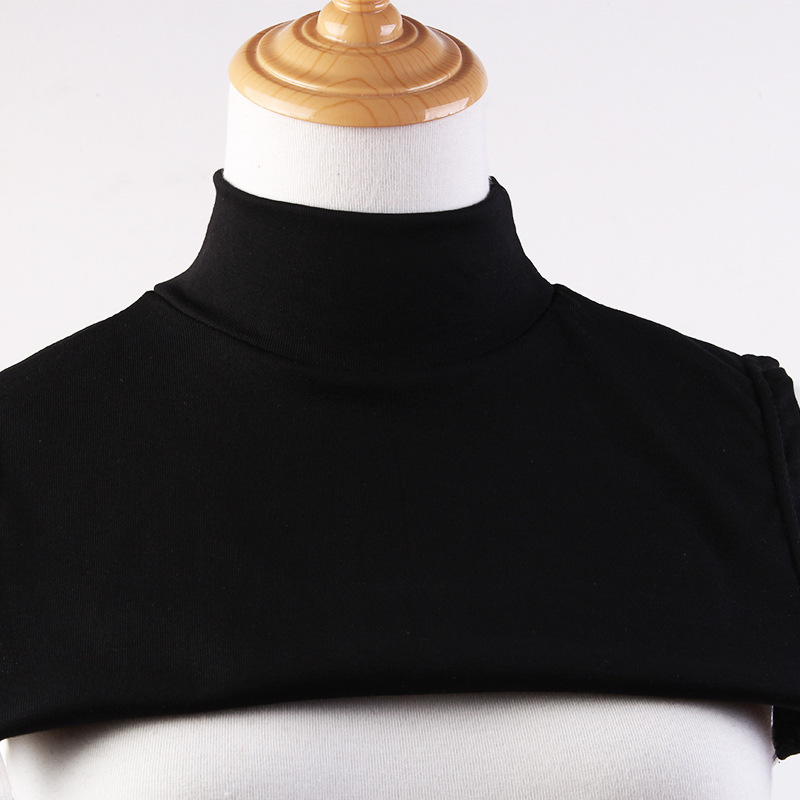 Winter Cotton Knitted Semi-high Collar Fake Collar Adult Velvet Thickened Warm Pullover Scarf Unisex Fake Collar