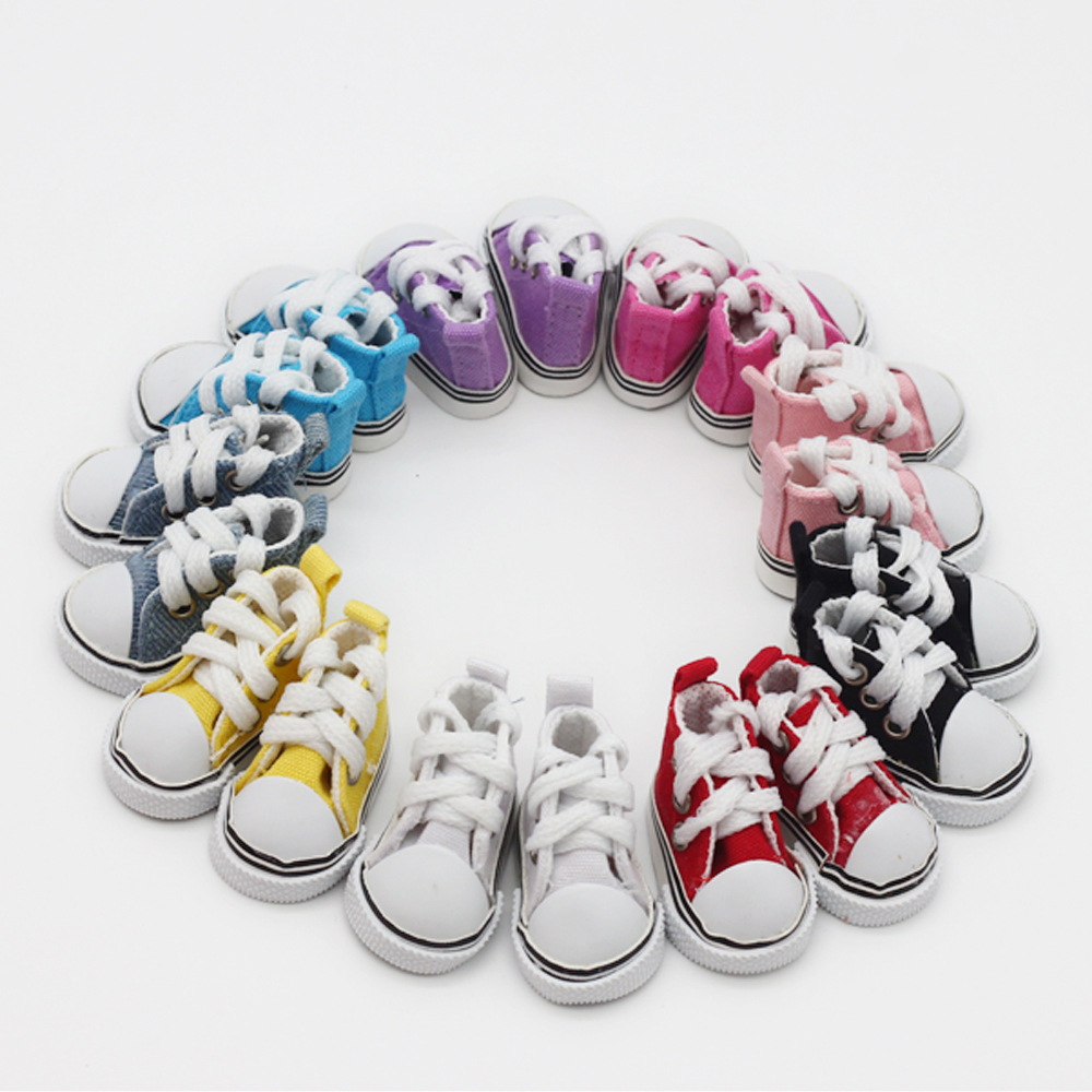 5cm canvas shoes 6 BJD doll dress casual shoes 15cm cotton EXO puppet doll shoes