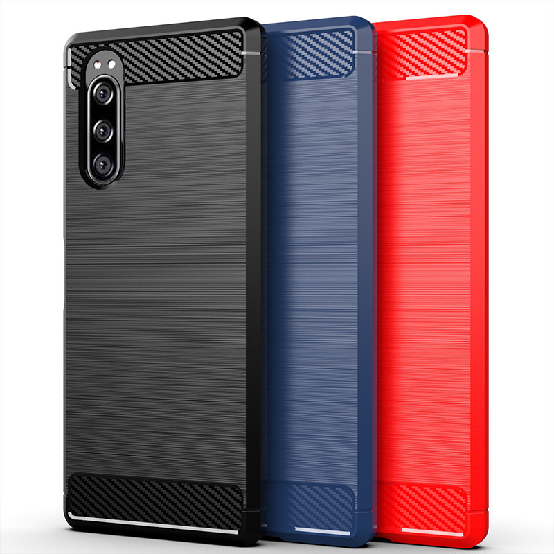 適用索尼Xperia5手機殼 索尼5保護套 硅膠拉絲防摔個體全包軟殼套