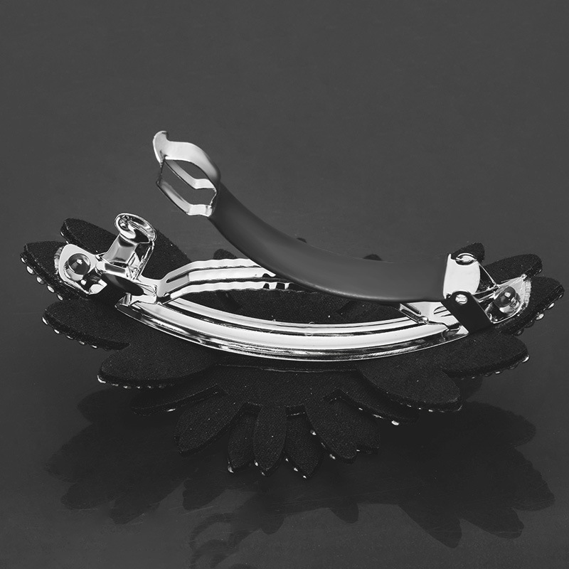 Pinza para el pelo vintage con diamantes de imitación, pinza para cola de caballo, pinza con resorte, pinza superior, pinza grande, accesorios para el cabello para niños_voghion.com