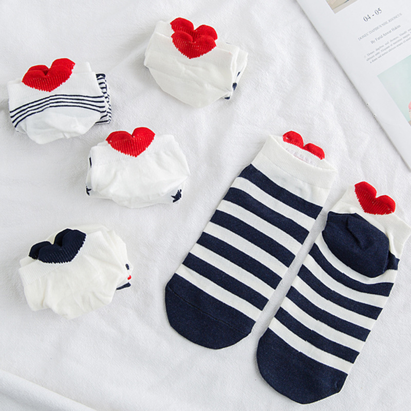 Women's socks new cotton heel lovely ankle socks shallow mouth invisible socks short tube breathable cute Japanese socks wholesale