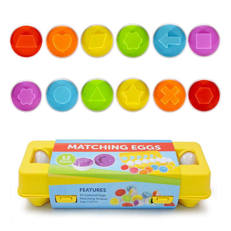 Amazon Easter Smart Egg Matching Identification Shape Vegetable Simulation Egg Children's Educational Toys Cross-Border - ShopShipShake