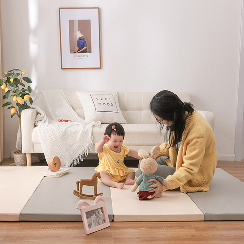 Baby Climbing Mat Foldable Thickened 4cm Household Children's Splicing Floor Mat xpe Living Room Baby Climbing Mat