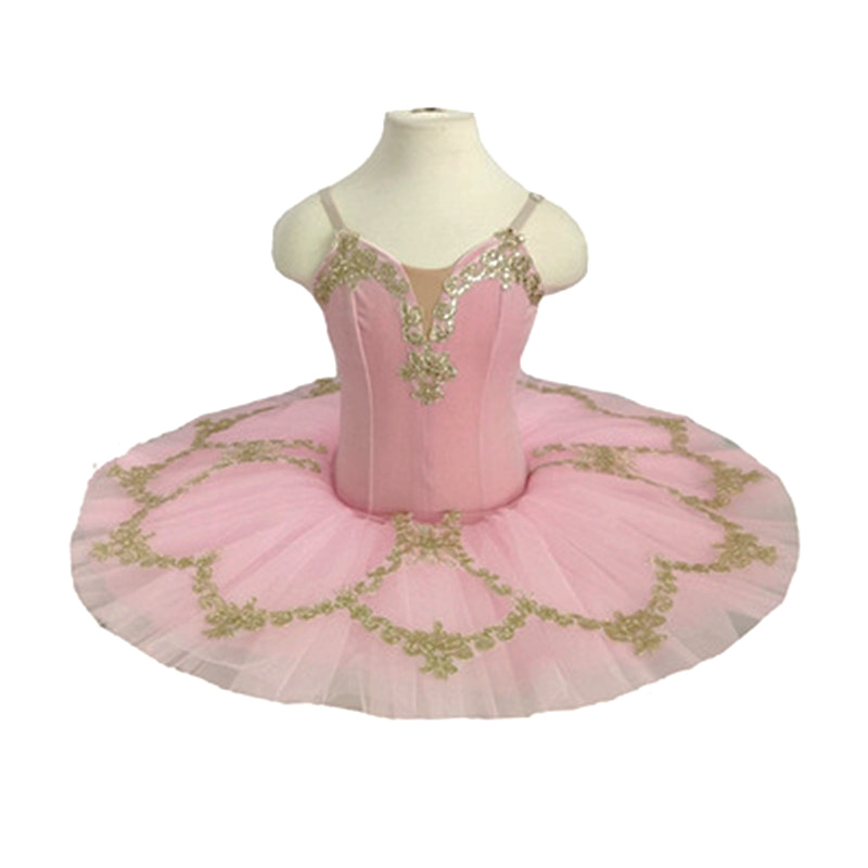 Pink Swan Sling Dress Children's Day New Ballet Performance Tutu Dress Children's Dance Practice Tutu Dress - ShopShipShake