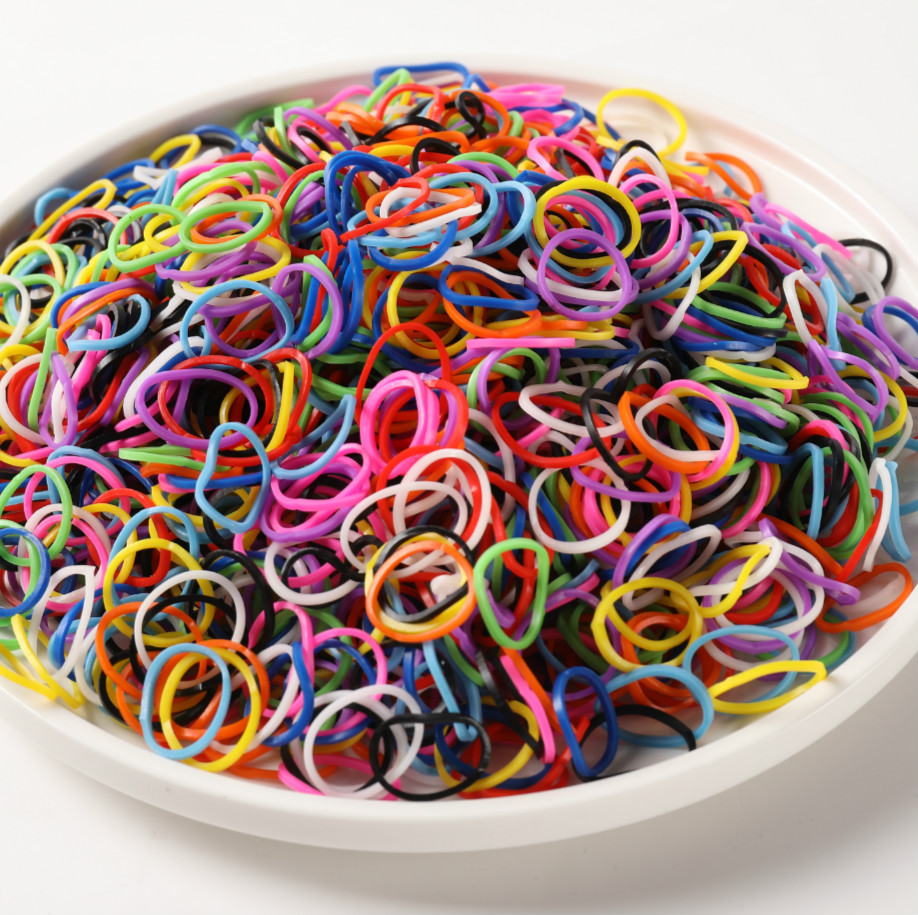 Children's handmade DIY creative rubber band girl baby toy rainbow knitting machine bracelet set factory direct sale