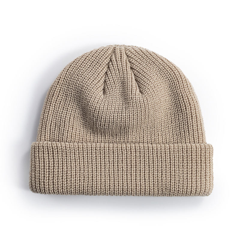 New knitted hat female Korean autumn and winter melon hat men's warm short cold hat wool hat manufacturers wholesale