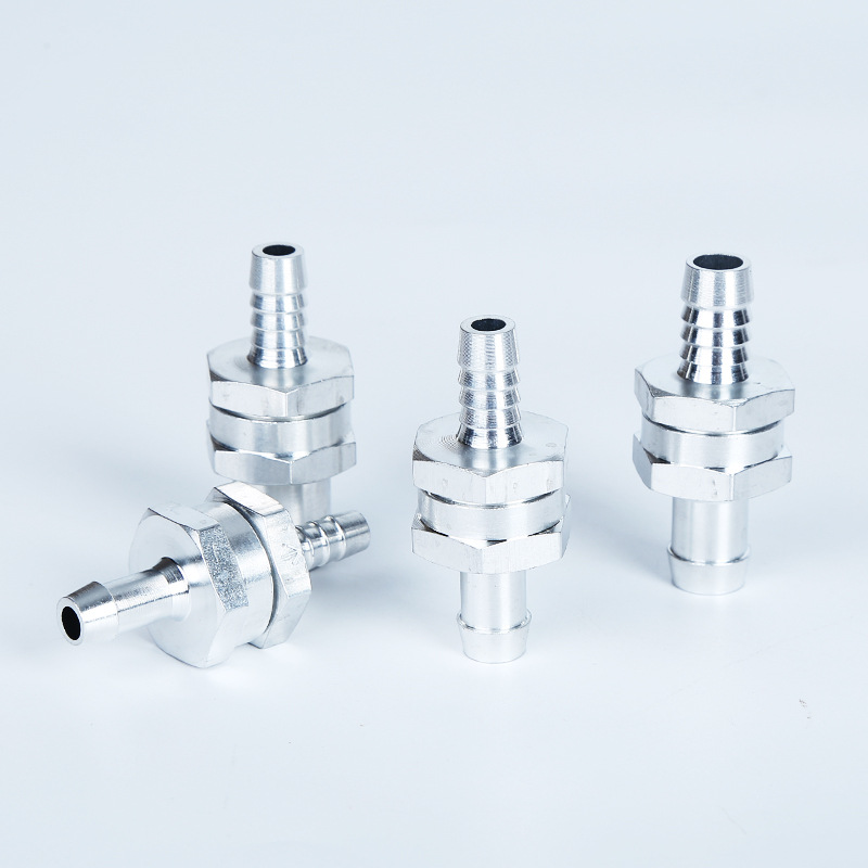 Gasoline diesel fuel pump one-way check valve 6/8/10/12 aluminum alloy one-way valve car and ship hand pump accessories