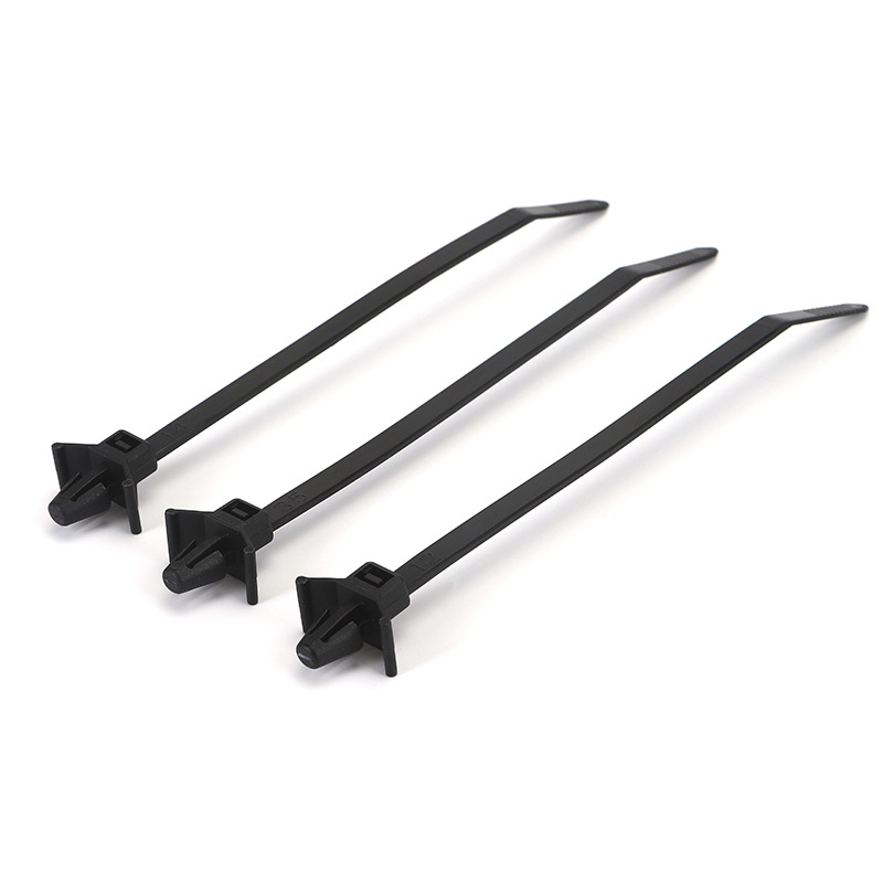 4.8*120mm aircraft head bolt type self-locking cable tie car wire harness fixed buckle binding belt X05