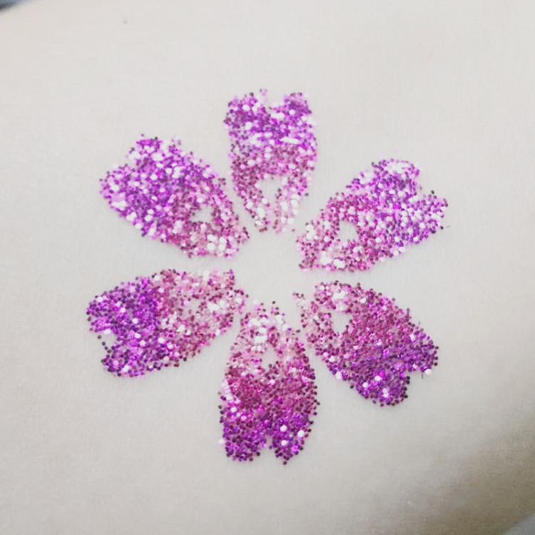 Tattoo glue Diamond colorful tattoo glitter powder white glue Daren painted disposable tattoo suit wholesale