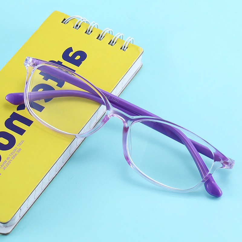 Teenager multi-color full frame candy color mobile phone glasses round mobile phone anti-blue light fashion lightweight children's mirror