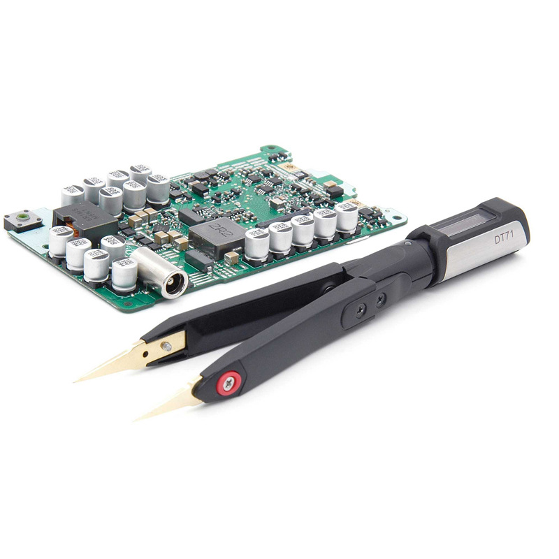 DT71 digital multifunctional measuring tweezers resistance capacitance inductance voltage frequency diode signal generator