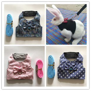 Spot wholesale rabbit traction rope Totoro chest strap rabbit special rope pet pet pet small pet traction rope rabbit clothes