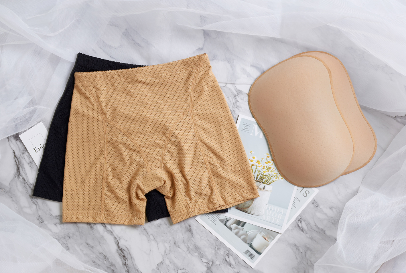 Hip lifting, hip lifting, seamless and pad, Peach Hip increasing, hip lifting, body shaping, body lifting, cross-body butt underwear for women_voghion.com