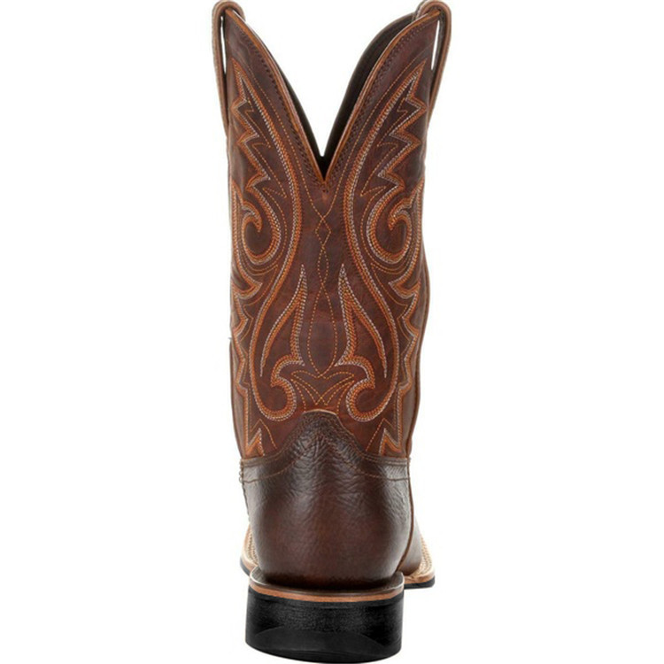 HPIOPL8802 Cross-border High-tube Embroidered Vintage Sleeve Men's and Women's Large Wide Head Western Cowboy Boots Large Size