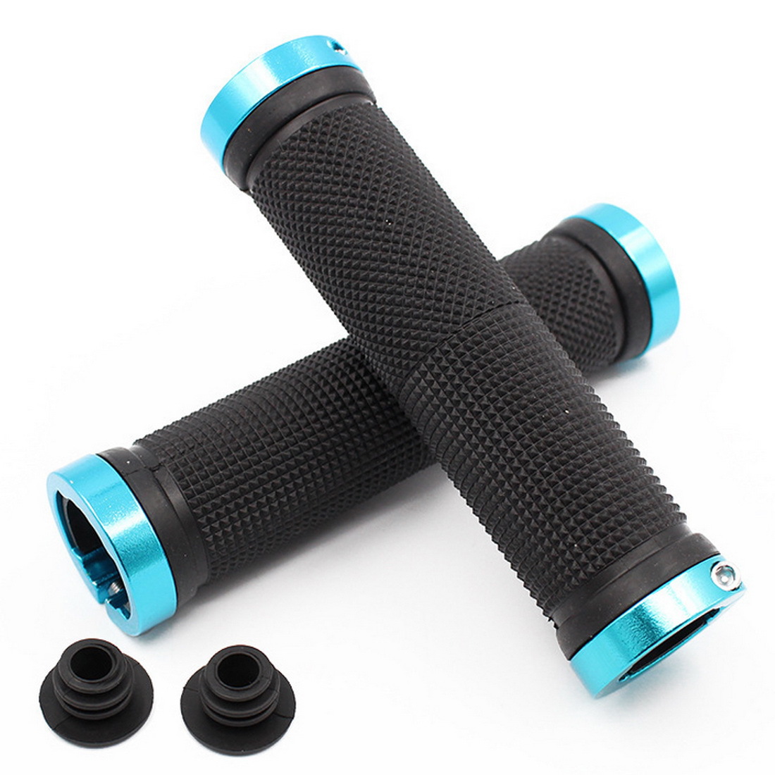 Bicycle Handle Set Mountain Bike Handle Aluminum Alloy Bilateral Locking Handle Set Dead Flying Bicycle Anti-slip Handle Rubber