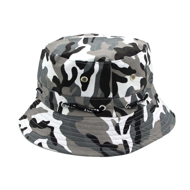 Foreign trade hot hat men's and women's outdoor leisure mountaineering sun-proof fishing hat foldable camouflage Beni hat travel hat