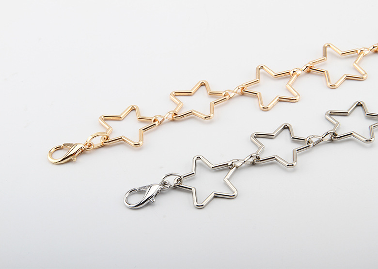 Women's Waist Chain Star Decoration Thin Belt Simple All-match Dress Fashion Waist Chain Small Belt Skirt In Stock_voghion.com