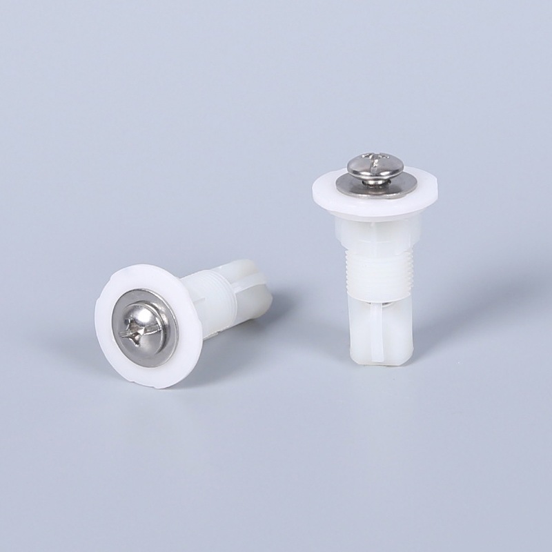 Toilet lid fixing bolt expansion plug 304 stainless steel nylon expansion screw nut fitting toilet cover plate
