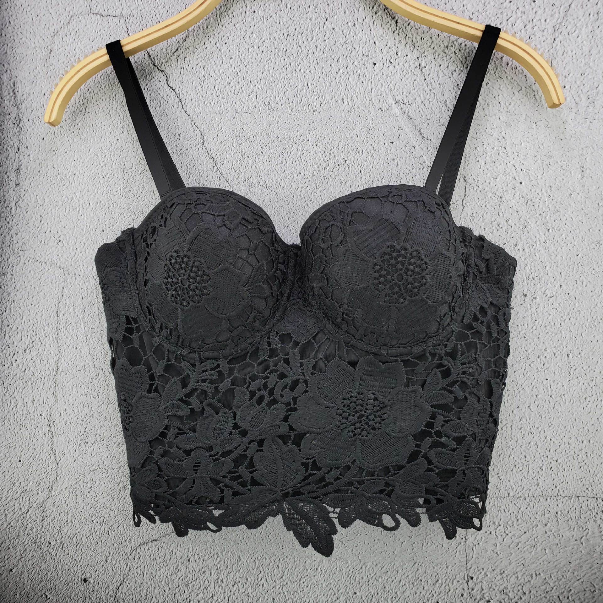 New One-piece Embroidered Short Slim-fit One-year-old Embroidered Corset Women's Hot Selling Nightclub Dance All-match Tube Top